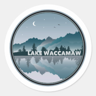Reflection Lake Waccamaw North Carolina Ronde Sticker