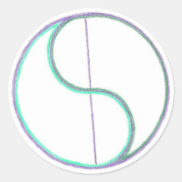 Reflection Mandala Ronde Sticker