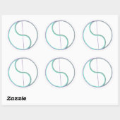 Reflection Mandala Ronde Sticker (Vel)