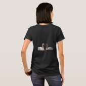 “Reflection of Grace” T-Shirt | Swan Pair Minimal  (Dos entier)