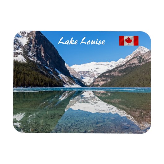 Reflection op Lake Louise - Banff NP, Canada Magneet (Horizontaal)