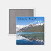 Reflection op Lake Louise - Banff NP, Canada Magneet (Voorkant / Achterkant)