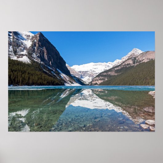 Reflection op Lake Louise - Banff NP, Canada Poster (Voorkant)