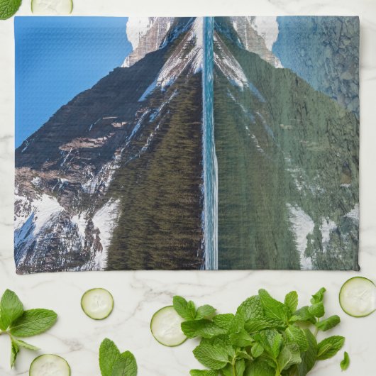 Reflection op Lake Louise - Banff NP, Canada Theedoek (Gevouwen)