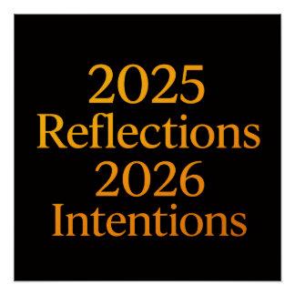 Reflections Intentions 2026 Gold Goal Planner  Perfect Poster