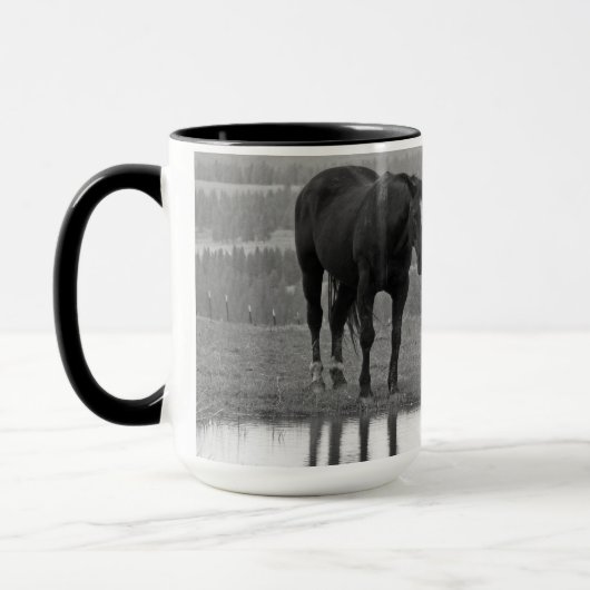Réflectionz calme ~ Cheval Mug (Gauche)