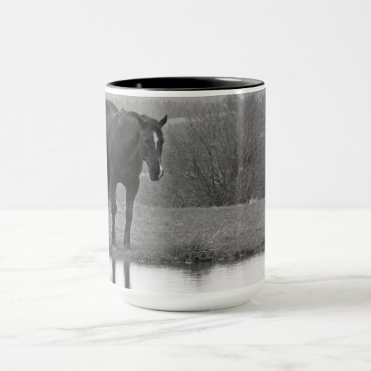 Réflectionz calme ~ Cheval Mug (Centre)