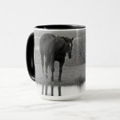 Réflectionz calme ~ Cheval Mug (Devant gauche)
