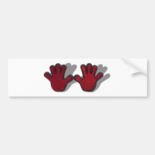 ReflectiveHands062710schaduwen Bumpersticker (Voorkant)