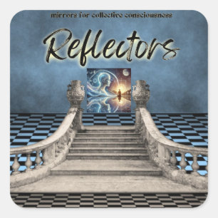 Reflector Human Design Checkerboard Vierkante Sticker