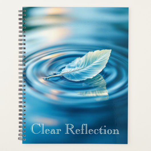 Reflet de l'eau ridée | Eau calme abstraite Sur (Devant)