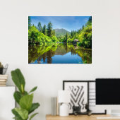 Reflet du lac Fulmor – Impression de la forêt de S (Bureau à domicile)
