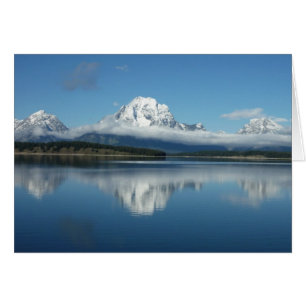 Reflet du mont Moran dans le Grand Teton
