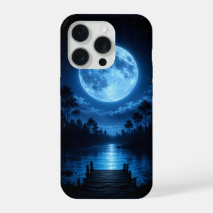 Reflet esthétique de la forêt au clair de lune cél