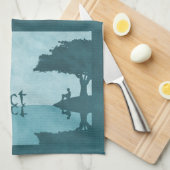 Reflète juste serviette de cuisine (Quart Plié)