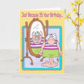 REFLÉTER LA CARTE D'Anniversaire BEACHNIK (Fleur jaune)