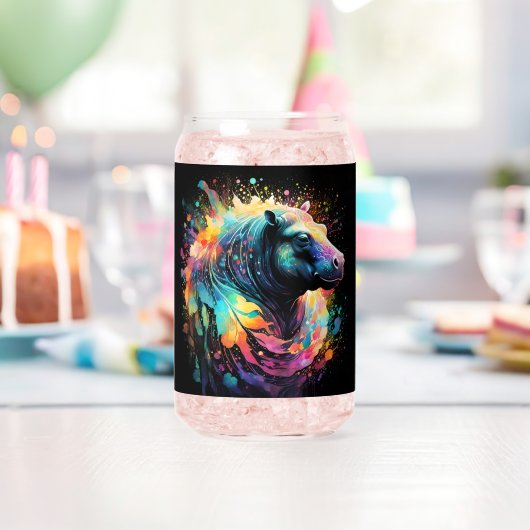Reflets Abstraits : Hippo Éclaboussure de Couleur, (Insitu (Anniversaire))