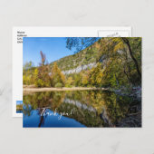 Reflets d'automne Rivière Buffalo Carte de remerci (Devant / Derrière)