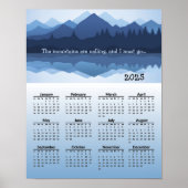 Reflets de Blue Mountain Calendrier 2025 Affiche (Devant)
