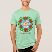 Reflex Namaste Kaleidoscope Tri-Blend Shirt (Voorkant)