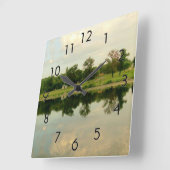 Réflexion 8 horloge murale (Angle)