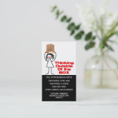 Réflexion à l'extérieur de la boîte Carte de visit (Debout devant)