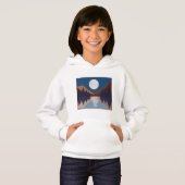 Réflexion de la lune de la forêt Abstraite rustiqu (Devant entier)