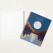 Réflexion de la lune de la forêt Abstraite rustiqu (Devant avec enveloppe)