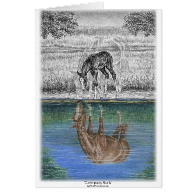 Réflexion de l'eau de poulain de cheval (Devant)