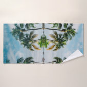 RÉFLEXION DE L'EAU DES PALMIERS DE COCO (Serviette de bain)