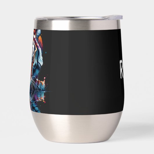 Réflexion de l'eau potable tigre (Gauche)