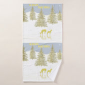 Réflexion des cerfs (Serviette de bain)