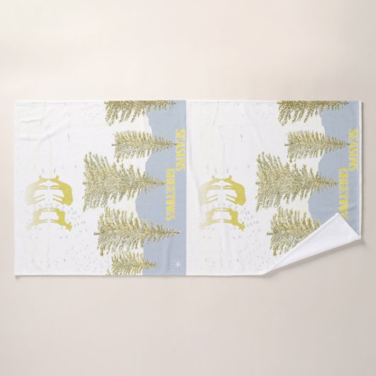 Réflexion des cerfs (Serviette de bain)