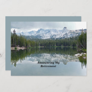 Réflexion du lac Mountain Faire-part de la retrait