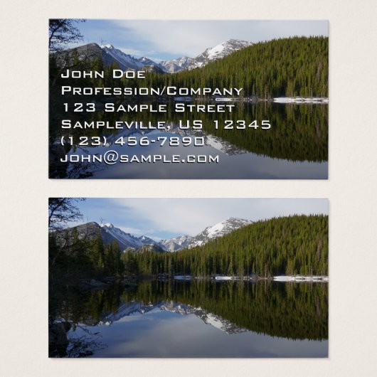 Réflexion du lac Ours II (Devant & derrière)