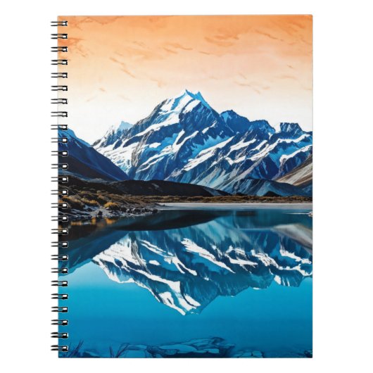 Réflexion d'une montagne | Journal carnet (Devant)