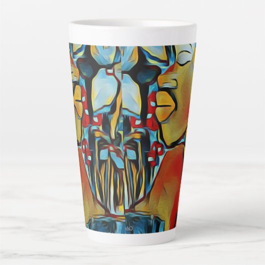 Réflexion latte Mug (Devant)