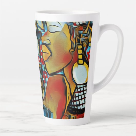 Réflexion latte Mug (Droite)