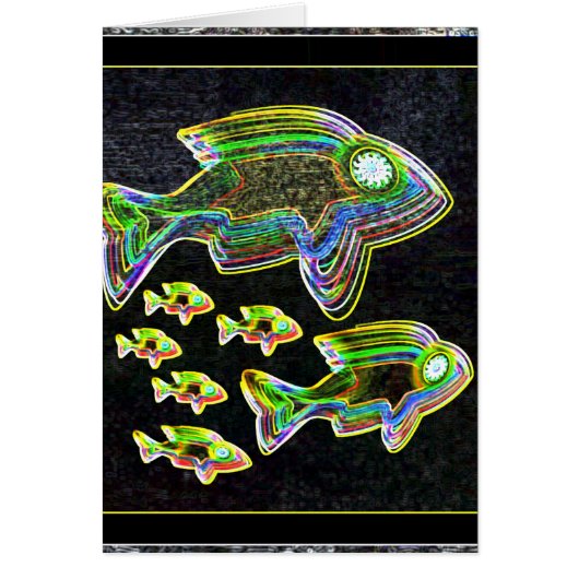 Réflexion lumineuse : Poissons dans la lumière (Devant)