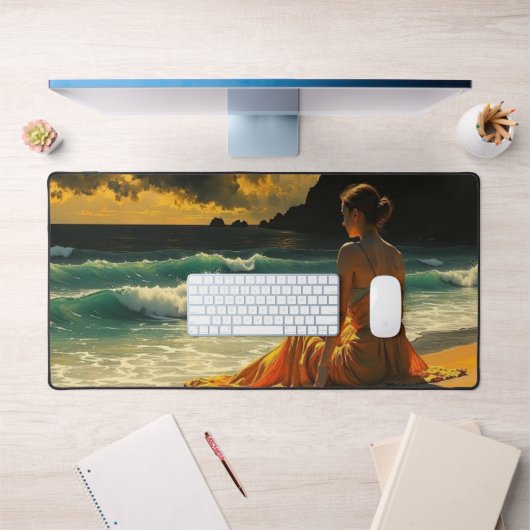Réflexion nocturne côtière au bord de la mer   (Bureau 1)