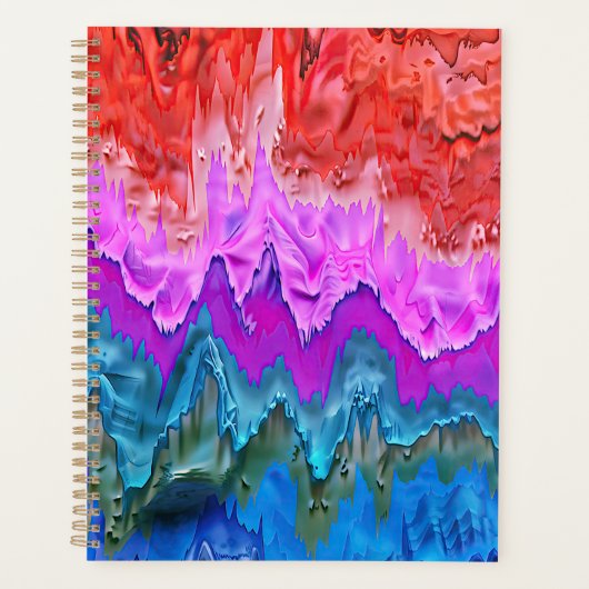 "Réflexion rayonnante" Art Abstrait coloré (Devant)