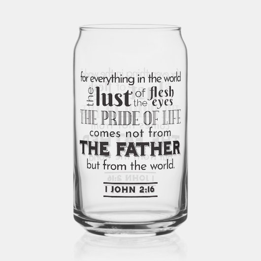 Réflexion spirituelle Art - 1 Jean 2:16 (Recto)