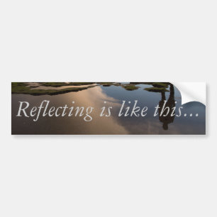 Réflexion - Sticker pare-chocs