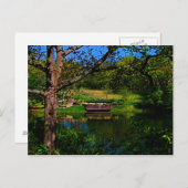 Réflexion Sur La Carte Postale Du Lac (Devant / Derrière)