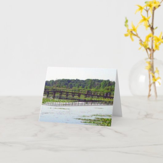 Réflexions 5 Carte de note (Fleur jaune)