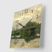Réflexions 9 Horloge murale (Angle)