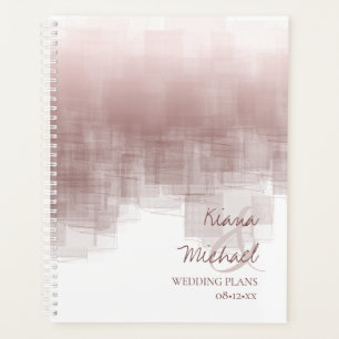Réflexions aquarelle Mariage cannelle Rose ID774