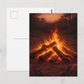 Réflexions autour du feu de camp | Carte postale a (Devant / Derrière)