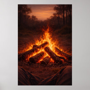 Réflexions autour du feu de camp Décoration mura