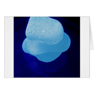 Réflexions bleues en verre de mer